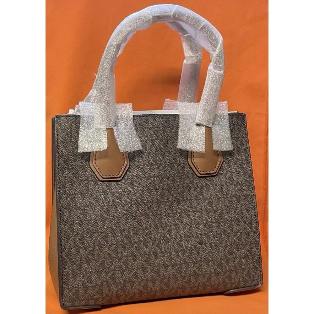 Michael Kors Mercer Medium Messenger Bag Brown -New-